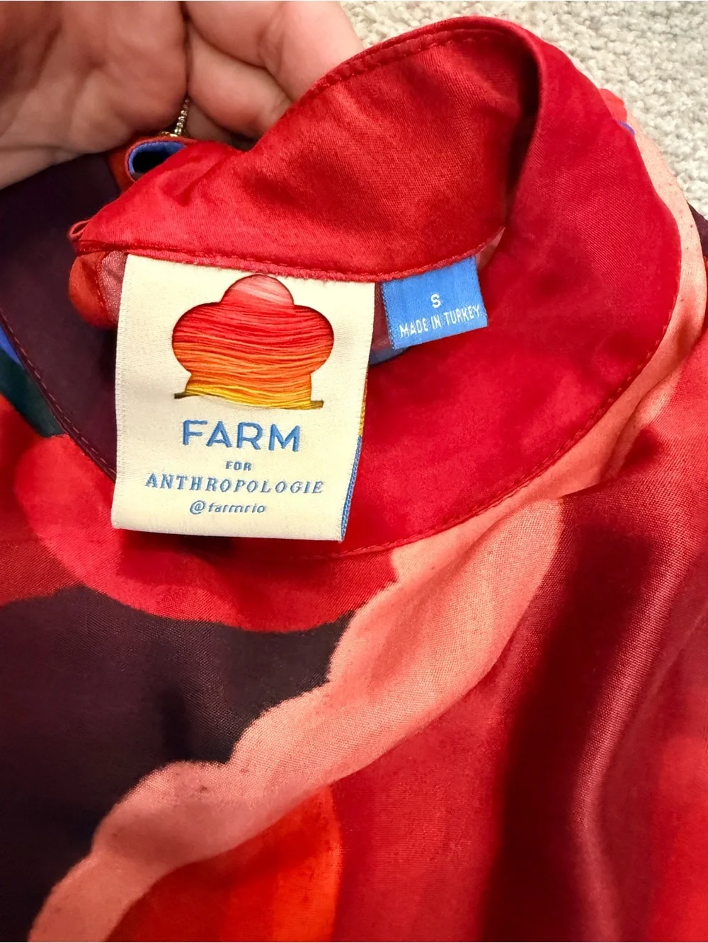 FARM Rio Red Multi-Color Maxi Dress - Picture 3 of 4